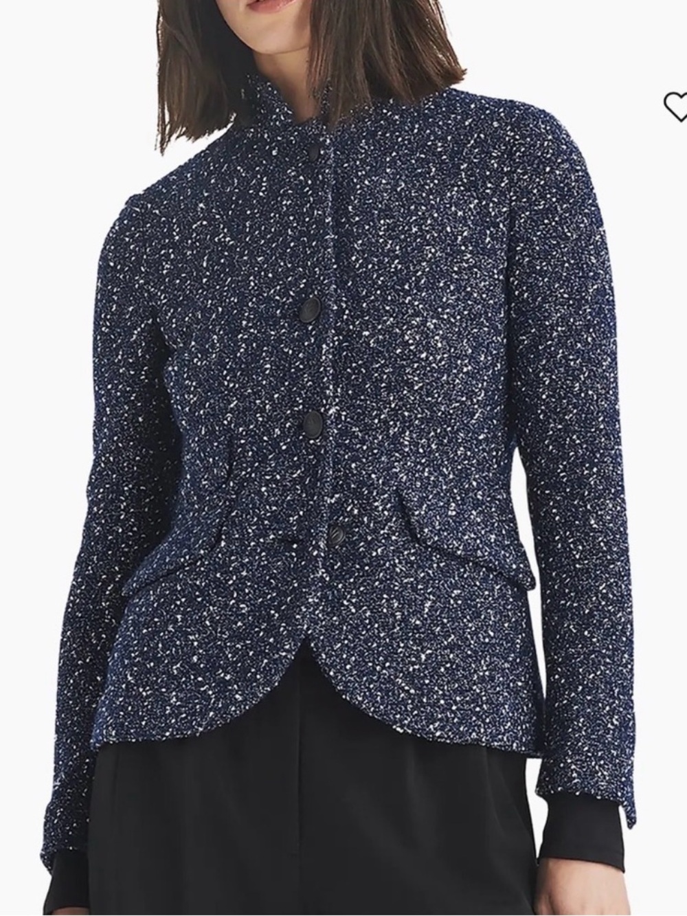 NWT! Rag & Bone Slade Navy wool tweed blazer. Sz4
